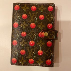 Louis Vuitton Takashi Murakami collaboration Cherry Notebook Handbook Cover